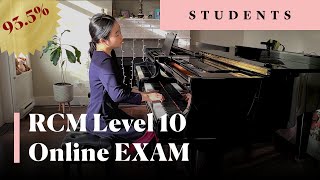 Achieving Great Results - RCM Level 10 Repertoire Piano Exam. First Class Honours with Distinction