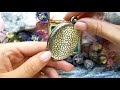 Antique Silver Mirror Pendant, French “Mother of Dragons” Locket #3944