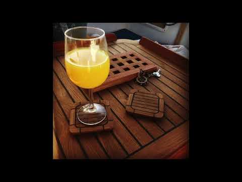 How to make a beautiful cockpit table in Teak deck Designee with Compass rose Inlay