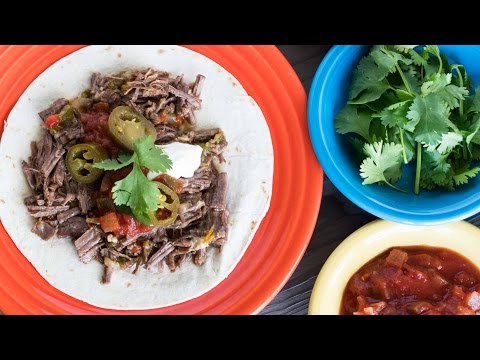 Pressure Cooker Beer Braised Flank Steak Tacos - Time...