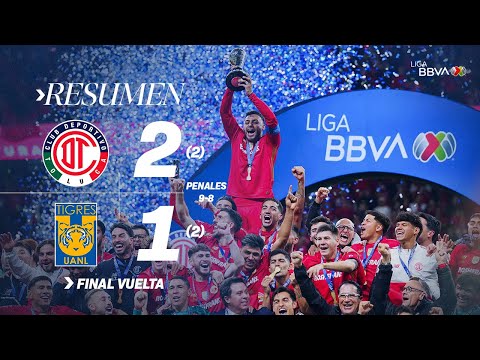 TOLUCA 2(2)-(2)1 TIGRES (PENALES 9-8) | ¡Diablos Bicampeones en el drama de los penales! | AP25