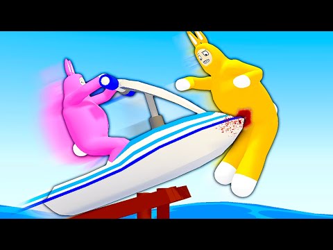 IMPOSSIBLE Jetski Level Made Us Rage - Super Bunny Man (Funny Moments)