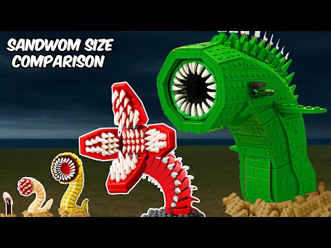 LEGO DUNE Sandworm Size Comparison – My Biggest Build Yet! | AM Bricks Galaxy