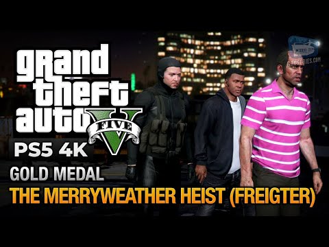 GTA 5 PS5   Mission #32   The Merryweather Heist Freighter  | Jamaila Gamer Nikla