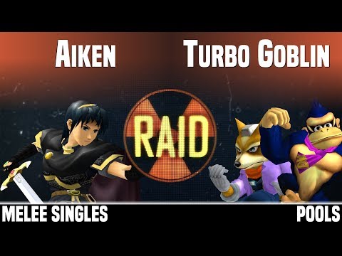 RAID - Aiken (Marth) vs FM | Turbo Goblin (Fox, Donkey Kong) - MELEE SINGLES - POOLS