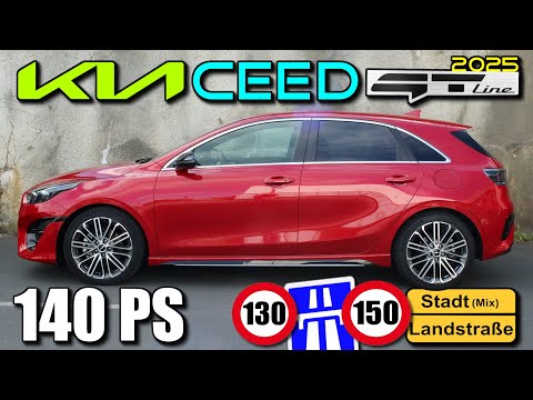 2025 Kia Ceed 1.5 T-GDI (140 PS) GT-line - Real - Fuel Consumption Test - Range Info Review German