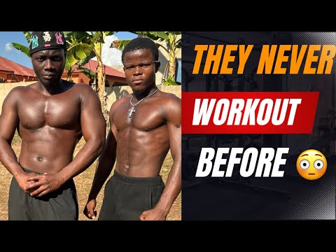 THEIR FIRST TIME WORKING OUT | INSANE AFRICAN GENETICS