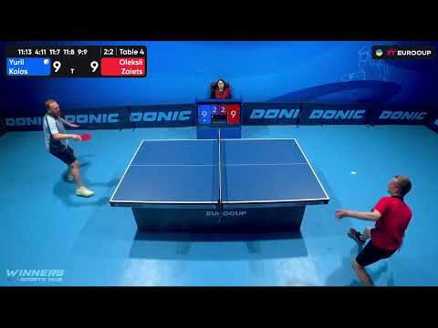 13:40 Yurii Kolos - Oleksii Zaiets 26.07.2023 TT Euro.Cup Ukraine  Professional. TABLE 4