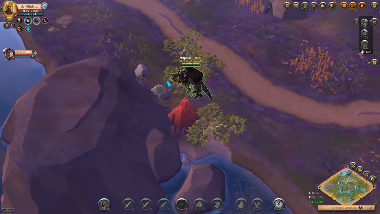 naked archk rat stealing a medium chest