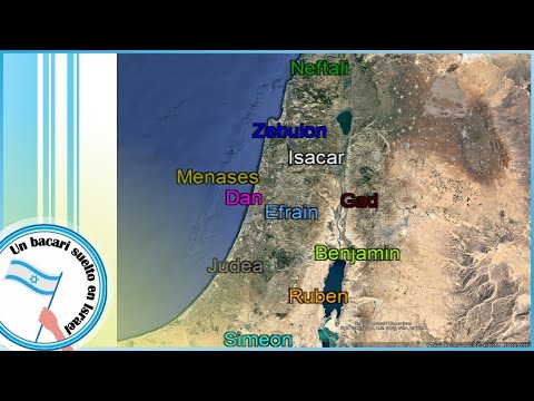 Las 12 tribus de Israel en un mapa interactivo