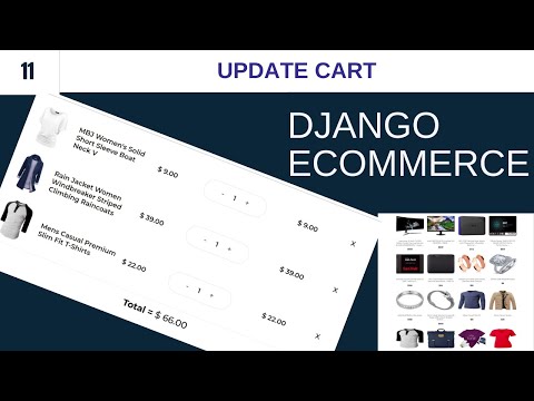 Django Ecommerce Website | Update Cart | Part 11 | Django Tutorial