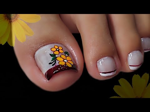 Como decorar tus Uñas con flores 🌼🌼#nailart