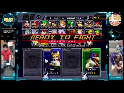 Melee @ LD Lounge #19 - EastCoastJeff vs. 12YAN | timesink - Singles LQF - SSBM
