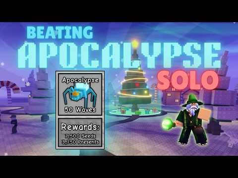 Beating NEW MAP APOCALYPSE [SOLO]  | Garden Tower Defense 1.27