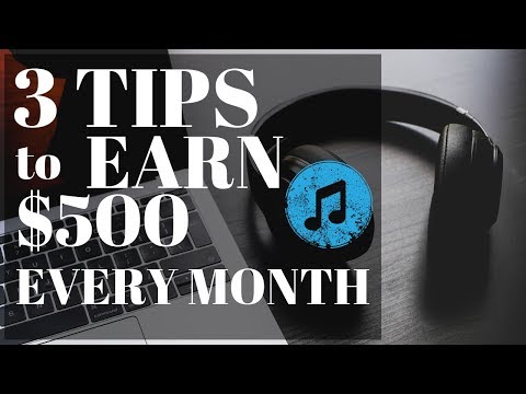 3 Tips To Earn $500/month with Stock Music