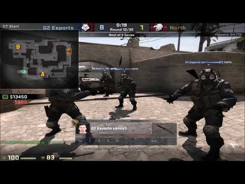 POV - KennyS (G2)(16-8) vs North / Mirage / Epicenter 2017 / 1080p 60fps