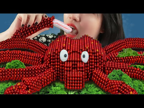 Magnet MUKBANG : Giant King Crab | Stop Motion Cooking ASMR