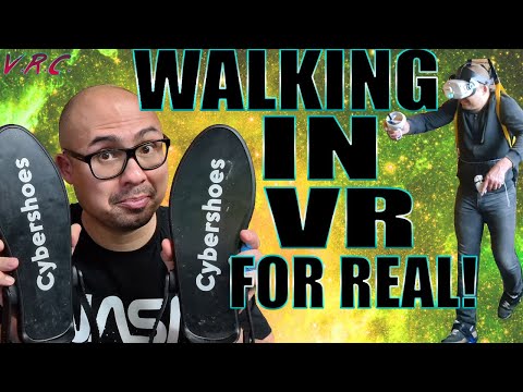 Walking in Place in VR - I used Cybershoes to STAND UP and WALK (+ review)