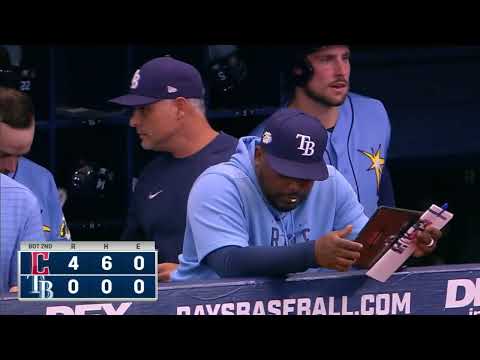Kyle Snyder gets ejected during a mound visit by the home plate umpire