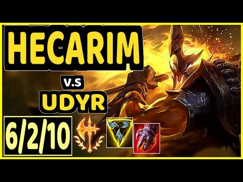 HECARIM vs UDYR - 6/2/10 KDA JUNGLE CHALLENGER GAMEPLAY - KR