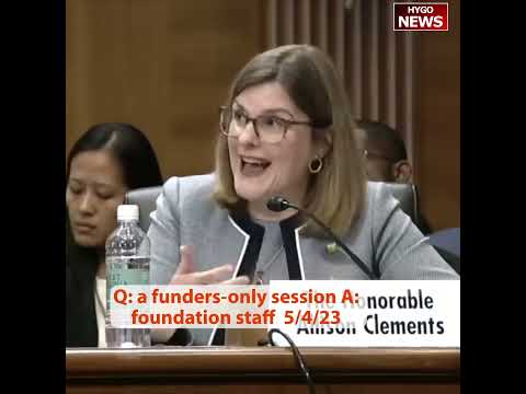 Q: A Funders-Only Session — Who Were The Donors? A: "Foundation Staff"