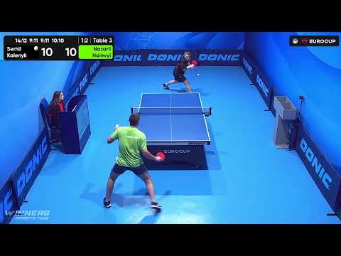 12:25 Serhii Kalenyk - Nazarii Haievyi 01.09.2023 TT Euro.Cup  Ukraine Master. TABLE 3
