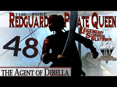 Pure Redguard Pirate Queen Build (48) - THE AGENT OF DIBELLA - Skyrim AE Legendary Survival