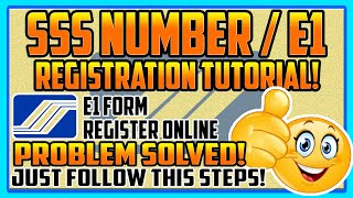 Download lagu SSS NUMBER / E1 FORM REGISTRATION THRU ONLINE 2020! ALAMIN! | SOCIAL SECURITY SYSTEM mp3
