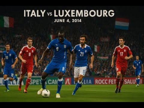 Italy vs Luxembourg | Full Match | 1st Half | International Friendly | June 4, 2014