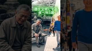 膝を丈夫にする食べ物3選  #シニア健康 #健康習慣 #長生き #健康知識 #簡単体操