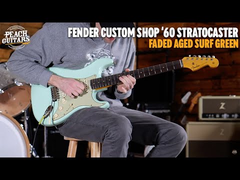 Fender Custom Shop Ltd 60 Stratocaster Journeyman Faded Aged Surf Green image 13