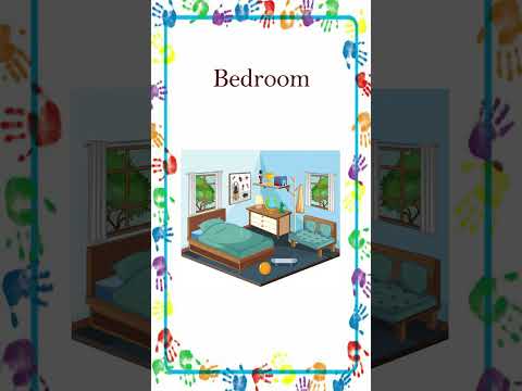 House vocabulary | Rooms in the House | Parts of the House Name | Video for kids | Kids Education