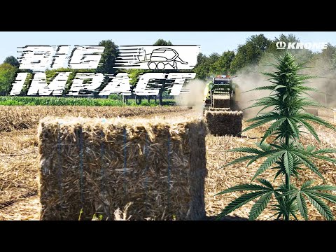 KRONE BiG Impact – BiG Pack power beim Hanfpressen