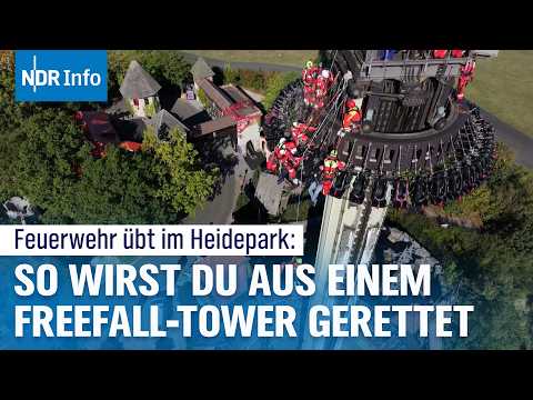 Heide Park: Feuerwehren trainieren in Soltau Rettung aus großer Höhe | NDR Info