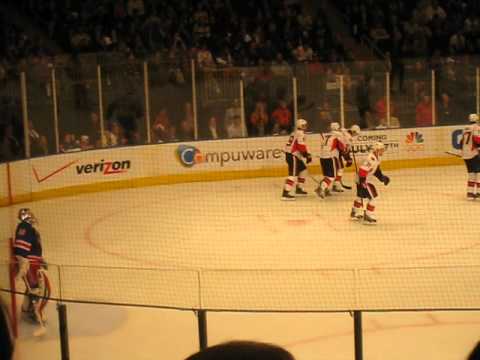 Ottawa Senators tying goal at Madison Square Garden, 2012 NHL Playoffs