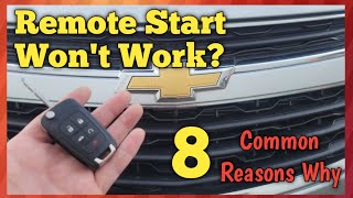 Why Chevy or GMC Remote Start Doesn't Work? How To Fix 8 Common Reasons Yourself & Save Money.