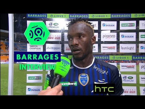 Interview de fin de match : ESTAC Troyes - FC Lorient / Barrage aller Ligue 1 (saison 2016-17)