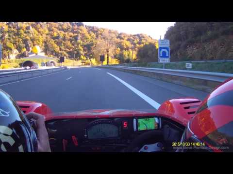 Radical SR8 on A75 Autoroute across France