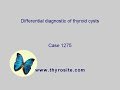 Differentiation Of Cystic Lesions Case 1275