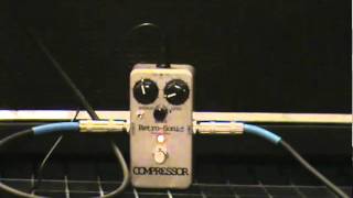 Video thumbnail for Retro-Sonic Compressor Pedal demo by hovercraft Artifact