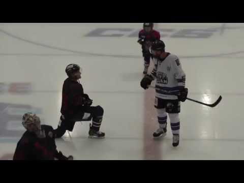 Dundee Stars vs Braehead Clan Warm up scrum EIHL 4-10-14