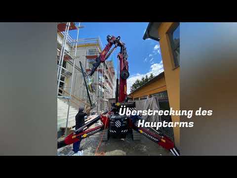 MKC30 Hoeflon Minikran Spidercrane Montagekran stärkster Kran