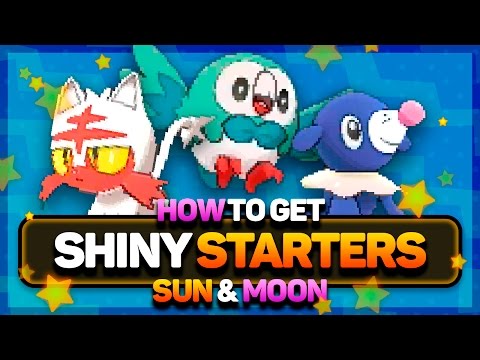 SHINY STARTER POKEMON in Pokémon Sun and Moon! How to Get Shiny Starter Pokemon in Sun and Moon!