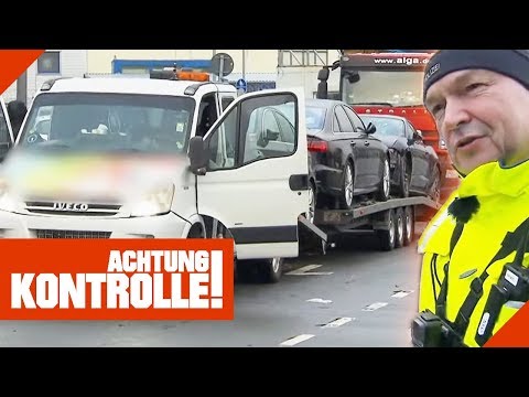 Zulässige Anhängelast überschritten: Auto um 1620 kg überladen 1/2 | Achtung Kontrolle | Kabel Eins