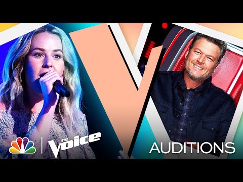 Country Singer Emma Caroline Performs Kacey Musgraves' "Slow Burn" - The Voice Blind Auditions 2021