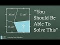 How To Solve For The Area - Viral Math Problem