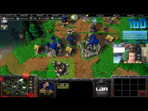 Warcraft III #446 - LeMei Human vs NightElf (Secret Valley)