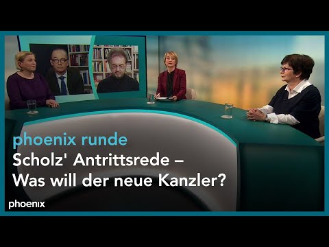phoenix runde: Scholz' Antrittsrede – Was will der neue Kanzler?