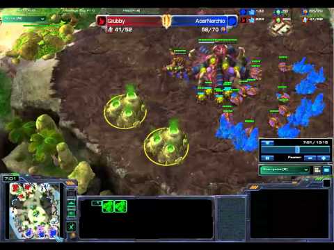 Grubby vs AcerNerchio - PvZ Game 1