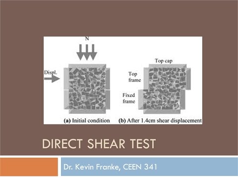 CEEN 341 - Lecture 19 - Intro to Shear Strength and the Direct Shear Test